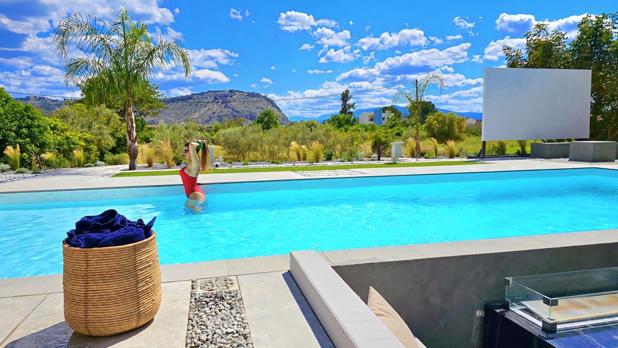 Nafplio Blue Topaz Poolside Villa Exteriör bild